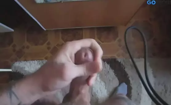 Guy Pleasures Himself MirrorViewed Masturbation